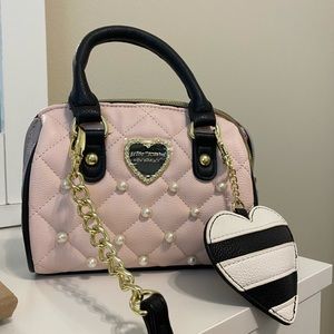 betsey johnson mini crossbody satchel bag